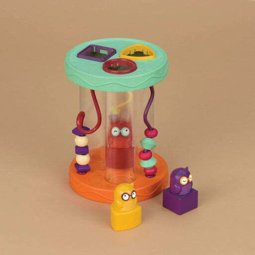 B.Toys Maze Sorting Toy with 3 Owls with Sounds for 10++ Months