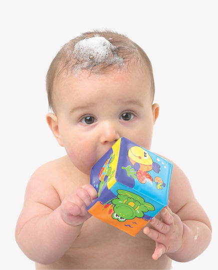 Playgro Soft Waterproof Blocks Bath Toy for 6++ Months 6pcs