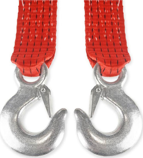 AMiO Car Towing Strap With Tensile Strength Up To 7.5 Tons 5m In Red Colour