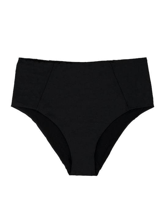 Bikini Slip Ψηλόμεσο Μαύρο