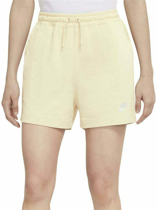 Sportswear Γυναικείο Ψηλόμεσο Αθλητικό Σορτς Κίτρινο