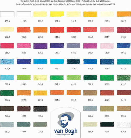 Royal Talens Oil Pastels Van Gogh 60colours 95860061