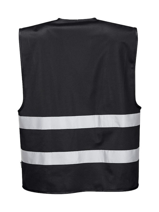 Portwest F474 Safety Vest with Reflective Film Black