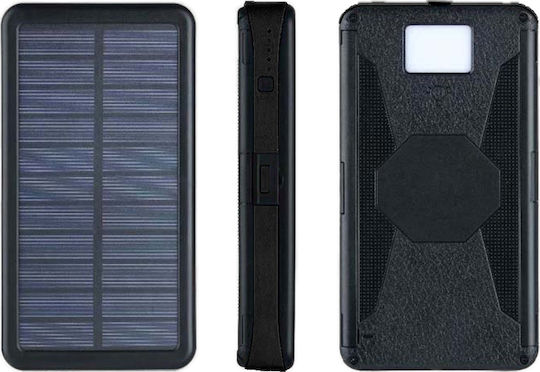 PowerNeed ES20000B Solar Power Bank 20000mAh cu 2 Porturi USB-A Negru
