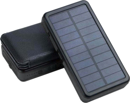 PowerNeed ES20000B Solar Power Bank 20000mAh cu 2 Porturi USB-A Negru