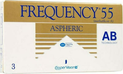 Cooper Vision Frequency 55 Aspheric 3 Μηνιαίοι Φακοί Επαφής Υδρογέλης