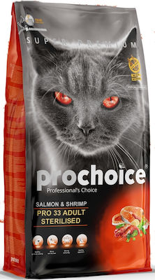 Prochoice Pro 33 Sterilised Dry Food for Adult Neutered Cats with Salmon 2kg