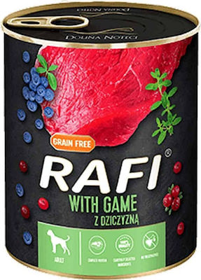 Dolina Noteci Rafi Canned Grain Free Wet Dog Food with Deer 1 x 400gr