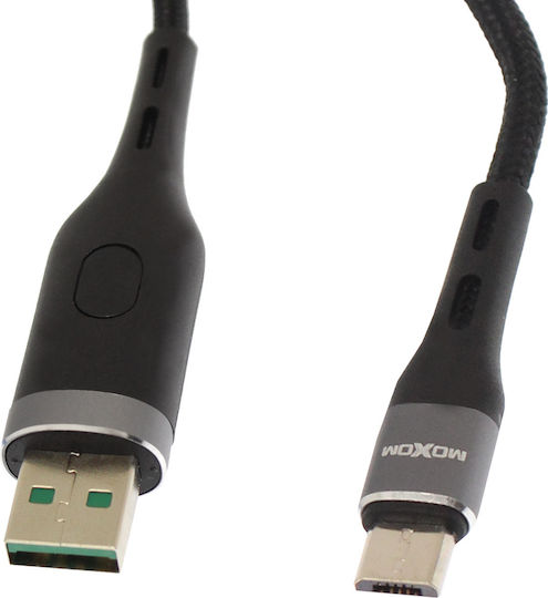 Moxom LED USB 2.0 до микро USB кабел Черен 1м (MX-CB39) 1бр
