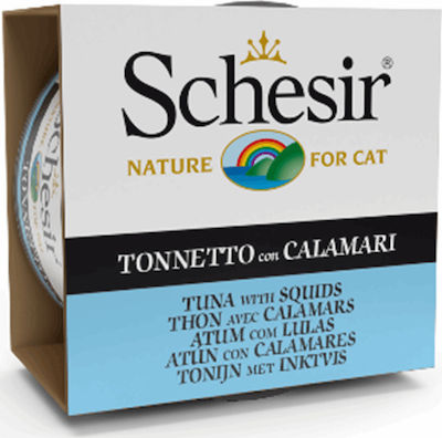 Schesir Nature for Cat Nasses Katzenfutter für Katze in Dose mit Thunfisch 85gr