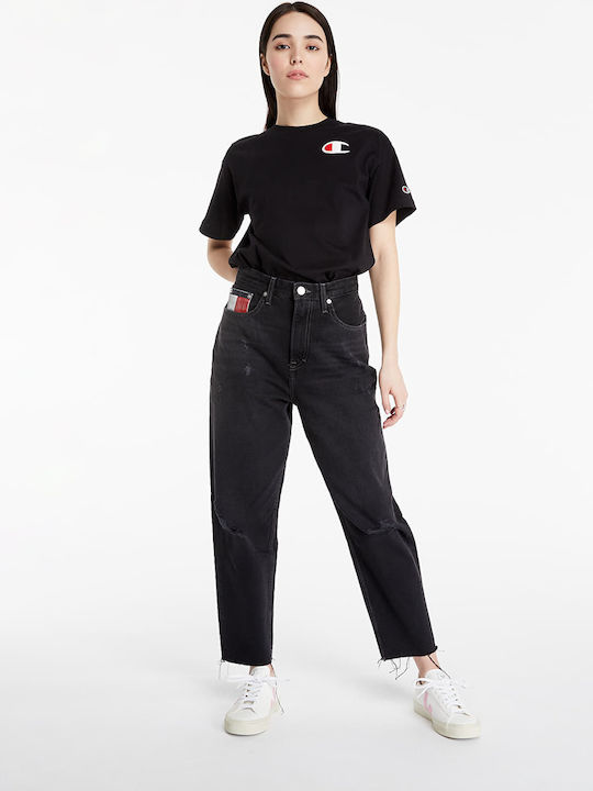 Rochester Γυναικείο Oversized T-shirt Μαύρο