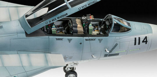 Revell Top Gun 2 Movie Modeling Figure Airplane 208 Pieces in Scale 1:72 with Glue and Paints