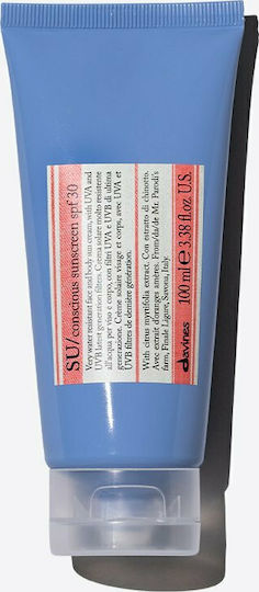 Davines SU Protective Cream Αντηλιακή Κρέμα Σώματος SPF30 100ml
