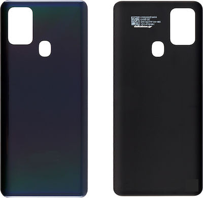 Replacement Back Cover Μπαταρίας Battery Door Adhesive Black for Galaxy A21s