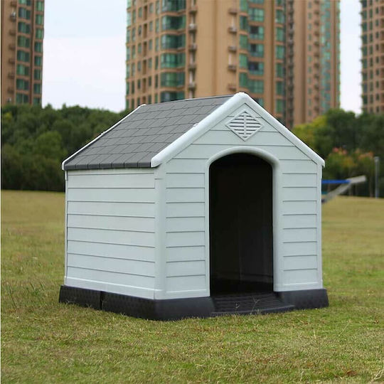 Vesta Dog House Dog House Plastic Outdoor Gray 66.5x73.6x69.5cm