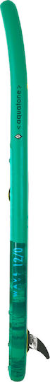 Aquatone Wave Plus 12.0" Φουσκωτή Σανίδα SUP με Μήκος 3.66m Πράσινη