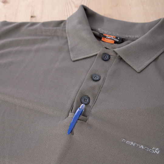 Pentagon Anassa Polo Blouse Cinder in Gray color