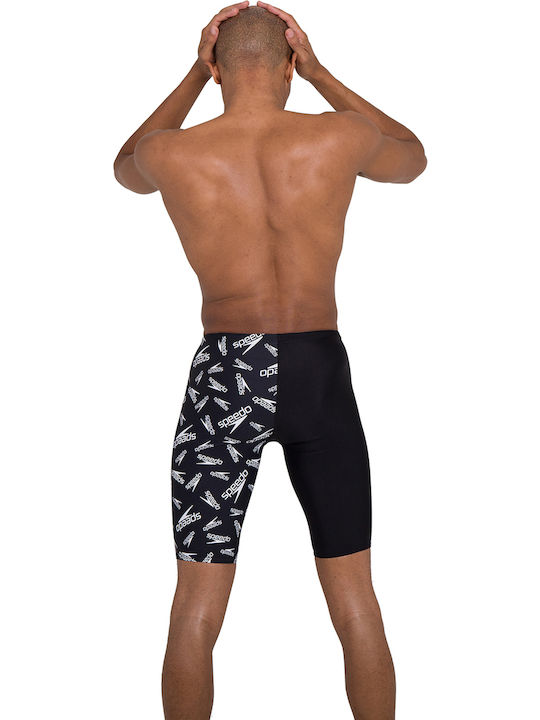 Speedo Allover V-Cut Men's Competition Jammer Black