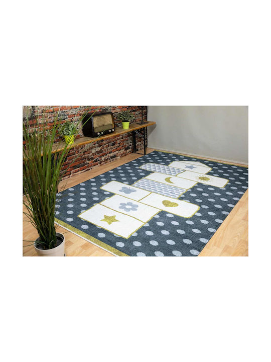 Ezzo Hopscotch KD44 Kinder Teppich Gray 160x230cm