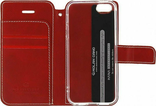 Molan Cano Issue Wallet Synthetic Leather Red (Galaxy A42)