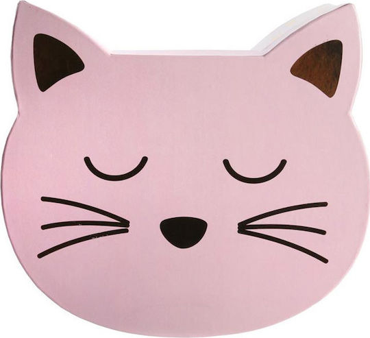 The Concept Factory Kinder Aufbewahrungsbox aus Pappe Katze Rosa 23x28x8cm 2Stück