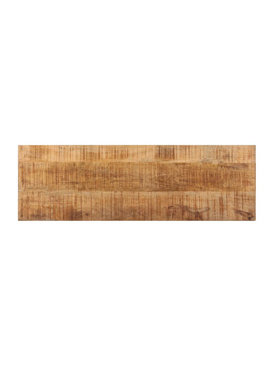 Dining Room Bench with Wooden Surface Brown 110x35x46cm