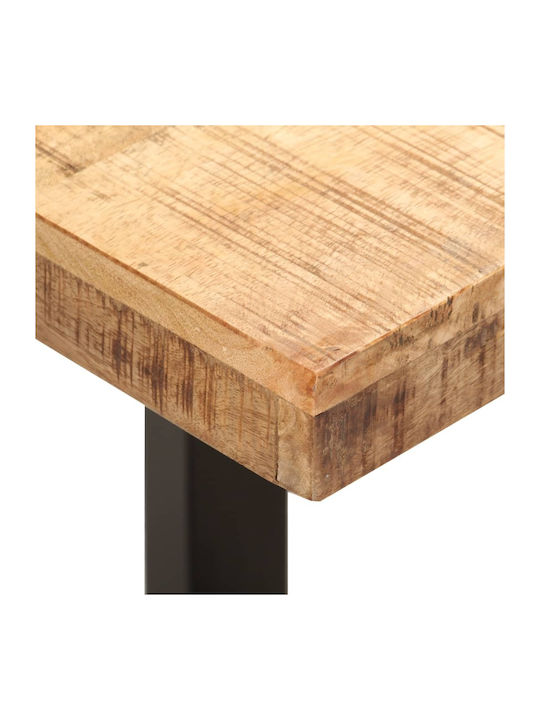Dining Room Bench with Wooden Surface Brown 110x35x46cm