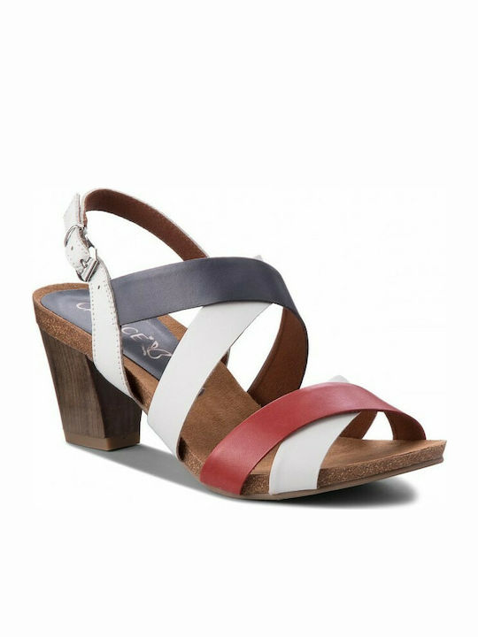 Caprice Anatomic Leather Women's Sandals Multicolour