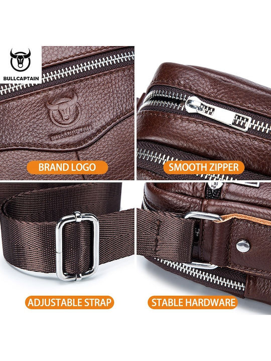 Leather Men's Bag Shoulder / Crossbody Brown