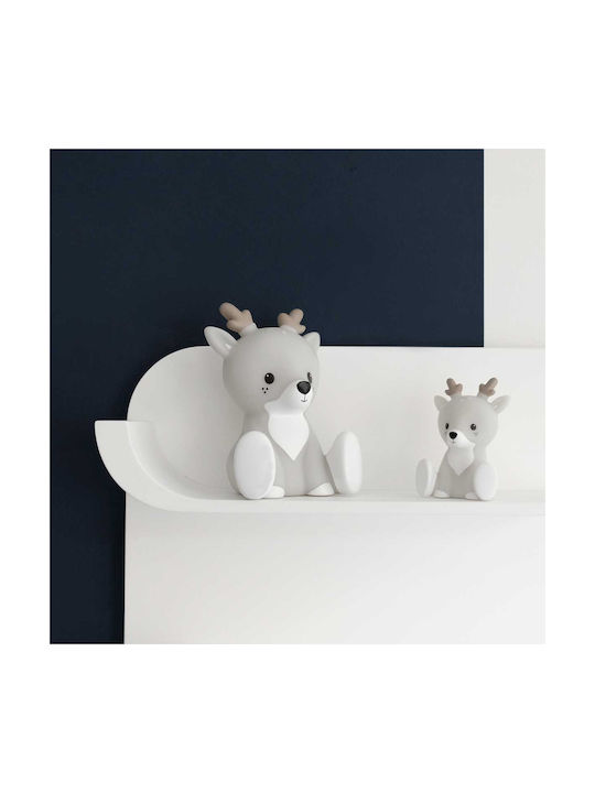 Flow Led Kids Decorative Lamp Fabian Gray 10x9x13.5εκ.