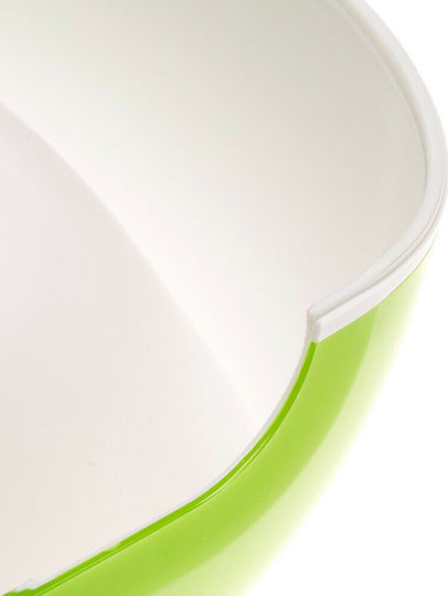 Ferplast Glam Plastic Bowl Food & Water for Dog & Cat with Base 1.2lt 22.5cm in Green Color