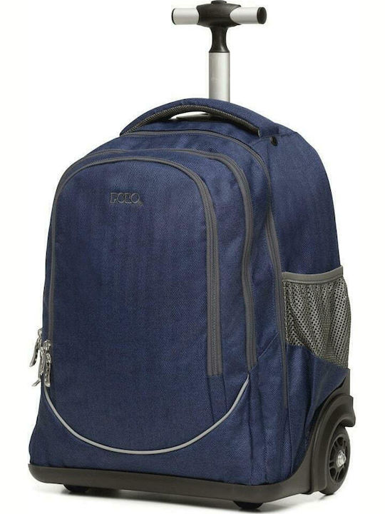 Polo Uplow School Bag Trolley Elementary, Elementary Blue with Water Bottle Holder 30Liters 2020