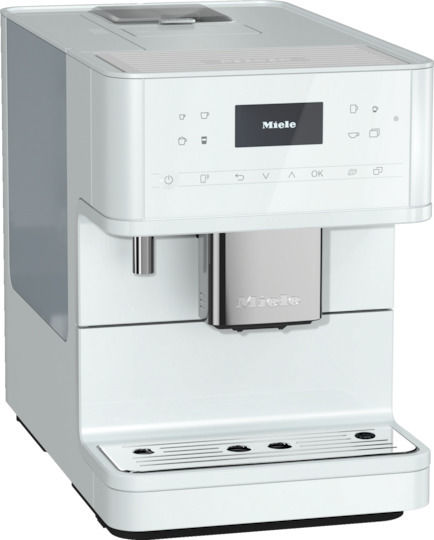 Miele CM 6160 Milk Perfection Automatische Espressomaschine 1450W Druck 15bar für Cappuccino mit Mahlwerk Weiß