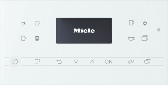 Miele CM 6160 Milk Perfection Automatische Espressomaschine 1450W Druck 15bar für Cappuccino mit Mahlwerk Weiß