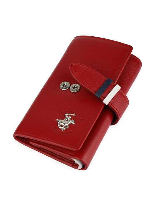 Beverly Hills Polo Club Key Holder Leather Red