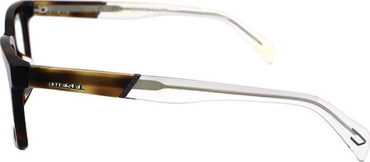 Diesel Rame Ochelari Pentru Bărbați Acetat Culoare Full Face Maro Tortoise DL5148-052
