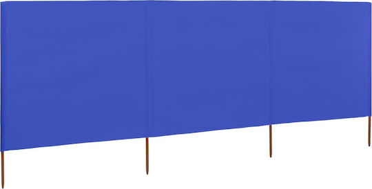 vidaXL Fabric Fence Panel in Blue Color 80cm x 4.0m