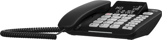 Gigaset DL780 Plus Ασύρματο Τηλέφωνο Duo με Ελληνικό Μενού Μαύρο