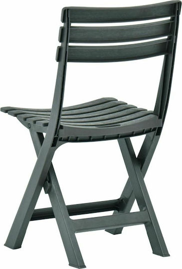 Outdoor Chair Plastic Green 2pcs 44x41x78cm
