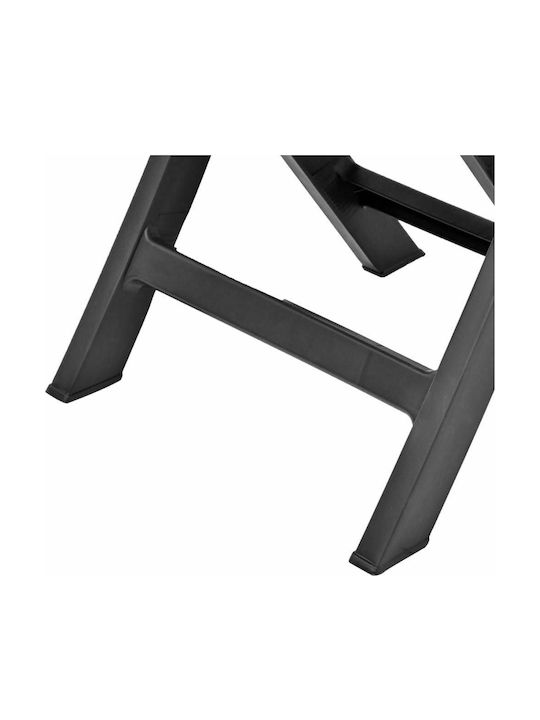 Outdoor Chair Plastic Anthracite 2pcs 44x41x78cm