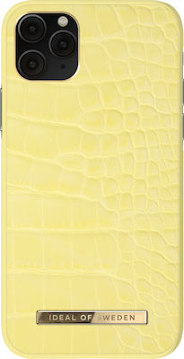 iDeal Of Sweden Synthetic Leather Back Cover Yellow (iPhone 11 Pro)