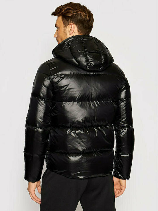 Emporio Armani Geacă pentru bărbați de iarnă Puffer Negru