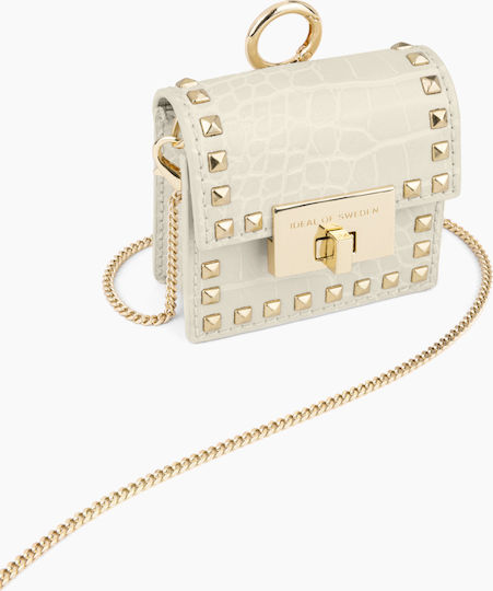 iDeal Of Sweden Zoe Mini Hülle Kunststoff Beatstuds Cream Croco für Apple AirPods