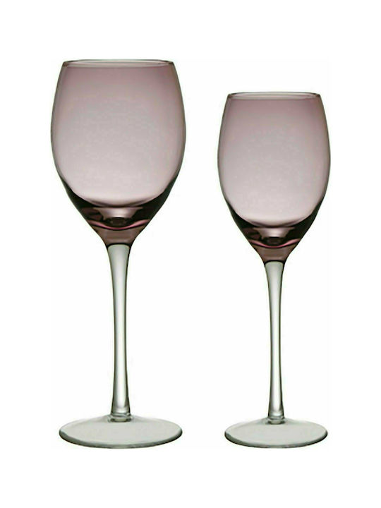 Cryspo Trio Irid Pahar pentru Vin Alb din Sticlă în Culoare Violet Pahar 270ml 52.012.54 1buc