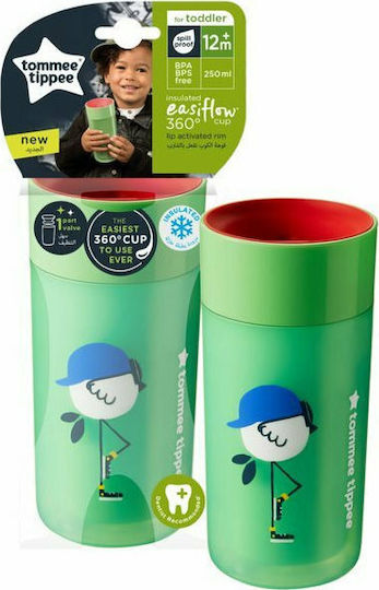 Tommee Tippee Baby Cup Easy Flow made of Plastic Green 250ml for 12m+m+
