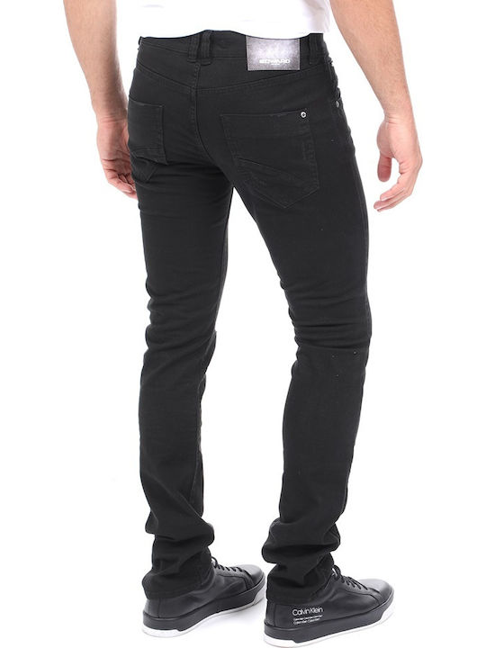 Edward Jeans Men's Denim Elastic Trousers Black