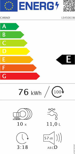 Carad за 10 комплекта Ш45xВ84.5см. Бял