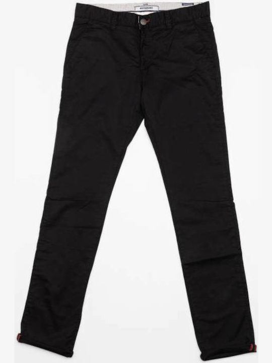 Nasir-S20 Herrenhosen Chino Elastisch in Reguläre Passform Schwarz
