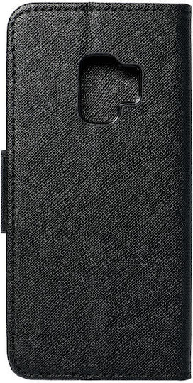 FANCY Wallet Synthetic Leather Black (Galaxy S9)