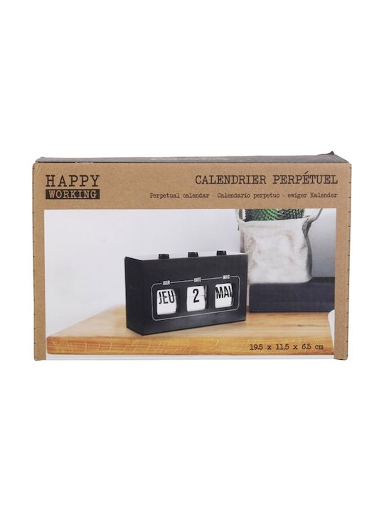 The Concept Factory Flip Minimal Retro Διακοσμητικό Ημερολόγιο Γραφείου από Πλαστικό 19.5x11.5x6.5εκ.
